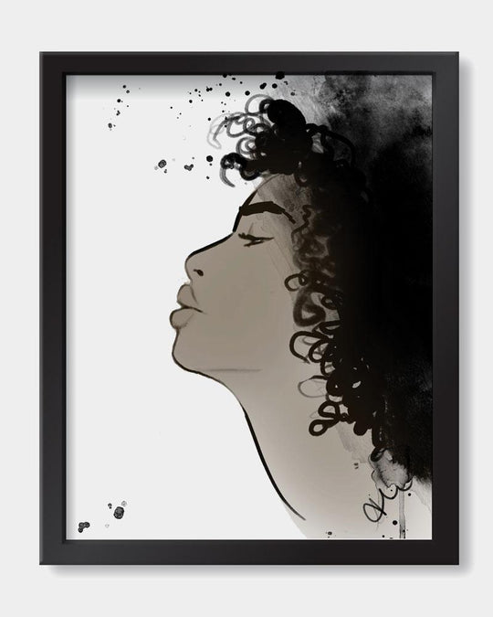 Curls Art Print